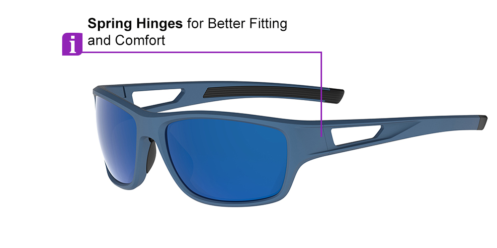 KA0611 Blue Prescription Sports Sunglasses