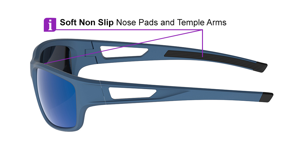 KA0611 Blue Prescription Sports Sunglasses