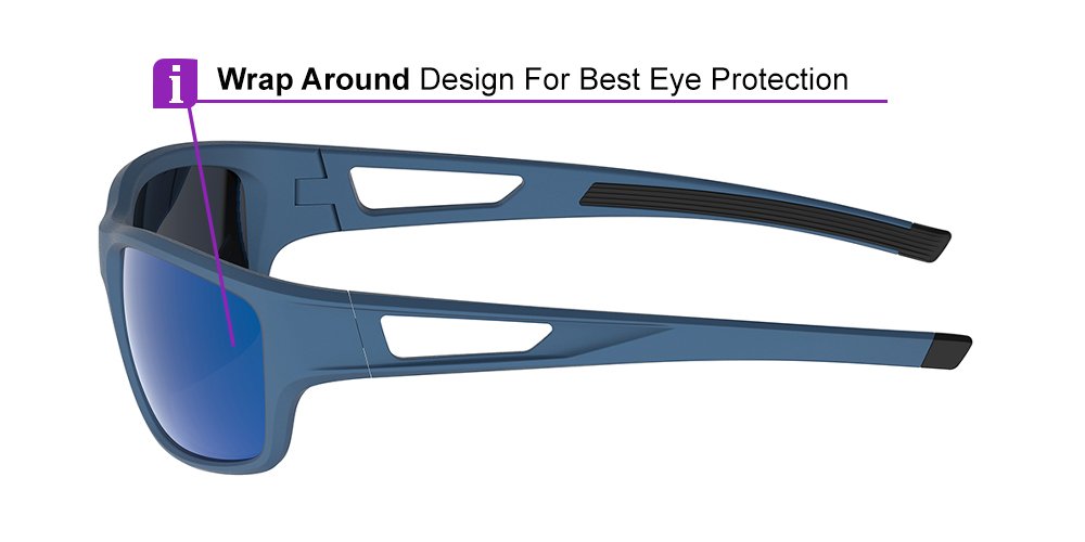 KA0611 Blue Prescription Sports Sunglasses