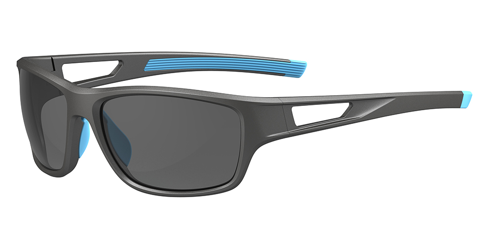 KA0611 Black Blue Prescription Sports Sunglasses