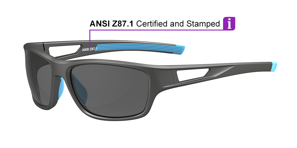 KA0611 Black Blue Prescription Sports Sunglasses