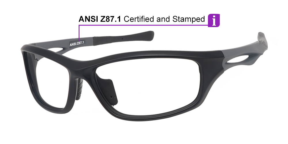J1801 Prescription Safety Glasses - ANSI Z87.1 Certified