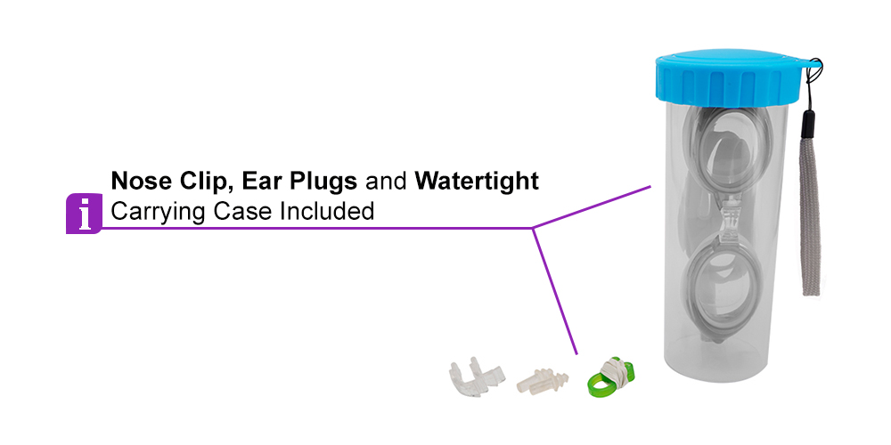 OS 2988 Prescription Swimming Goggles Gray 