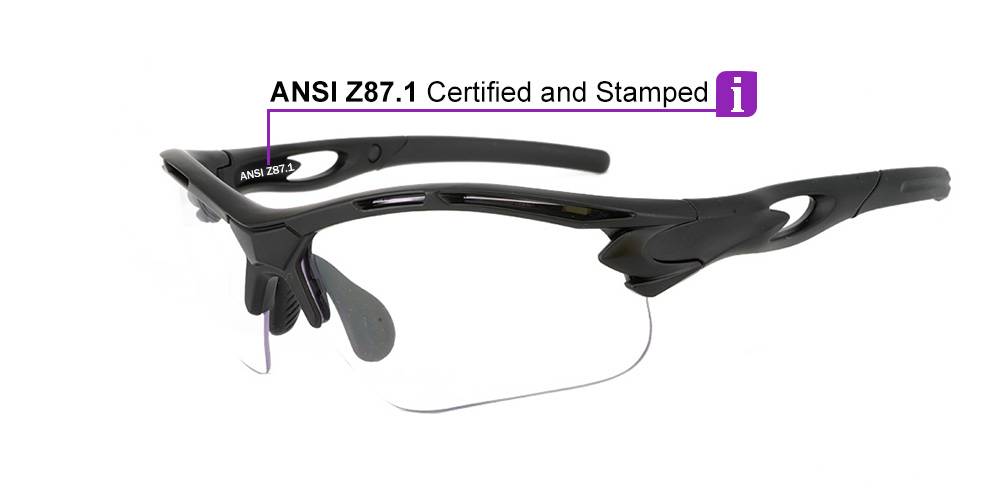 Q52 Prescription Safety Glasses Black