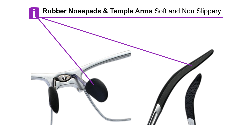 GM229 Prescription Sports Glasses Silver