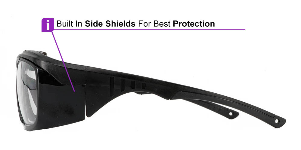 S007 Prescription Safety Glasses Black