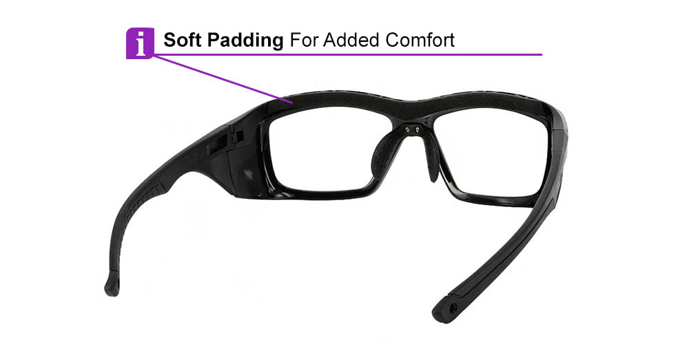 S007 Prescription Safety Glasses Black