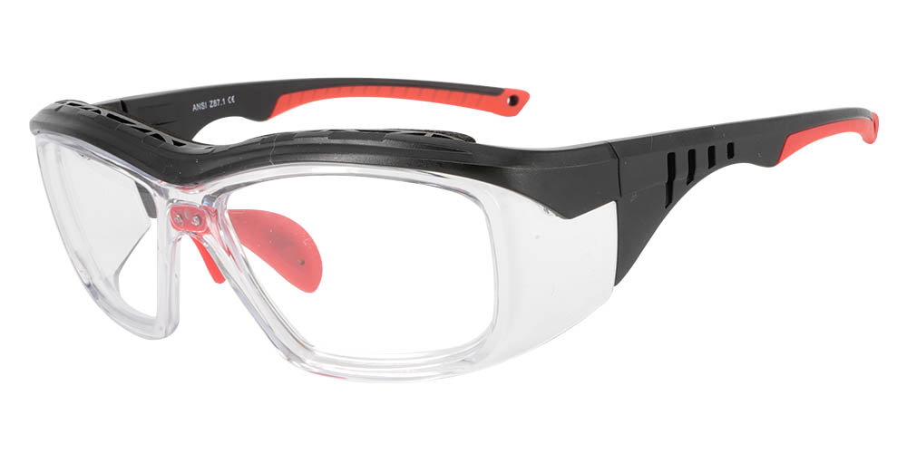 S007 Prescription Safety Glasses Red