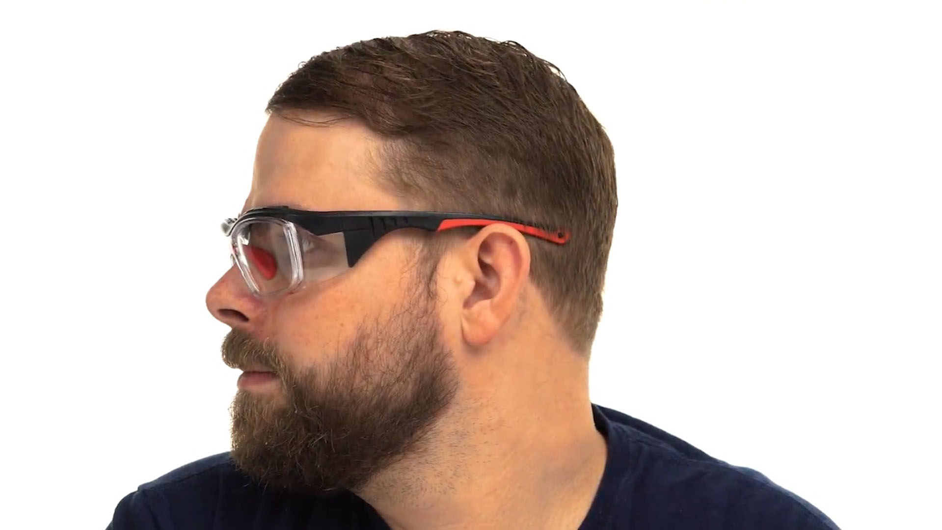 S007 Prescription Safety Glasses Red