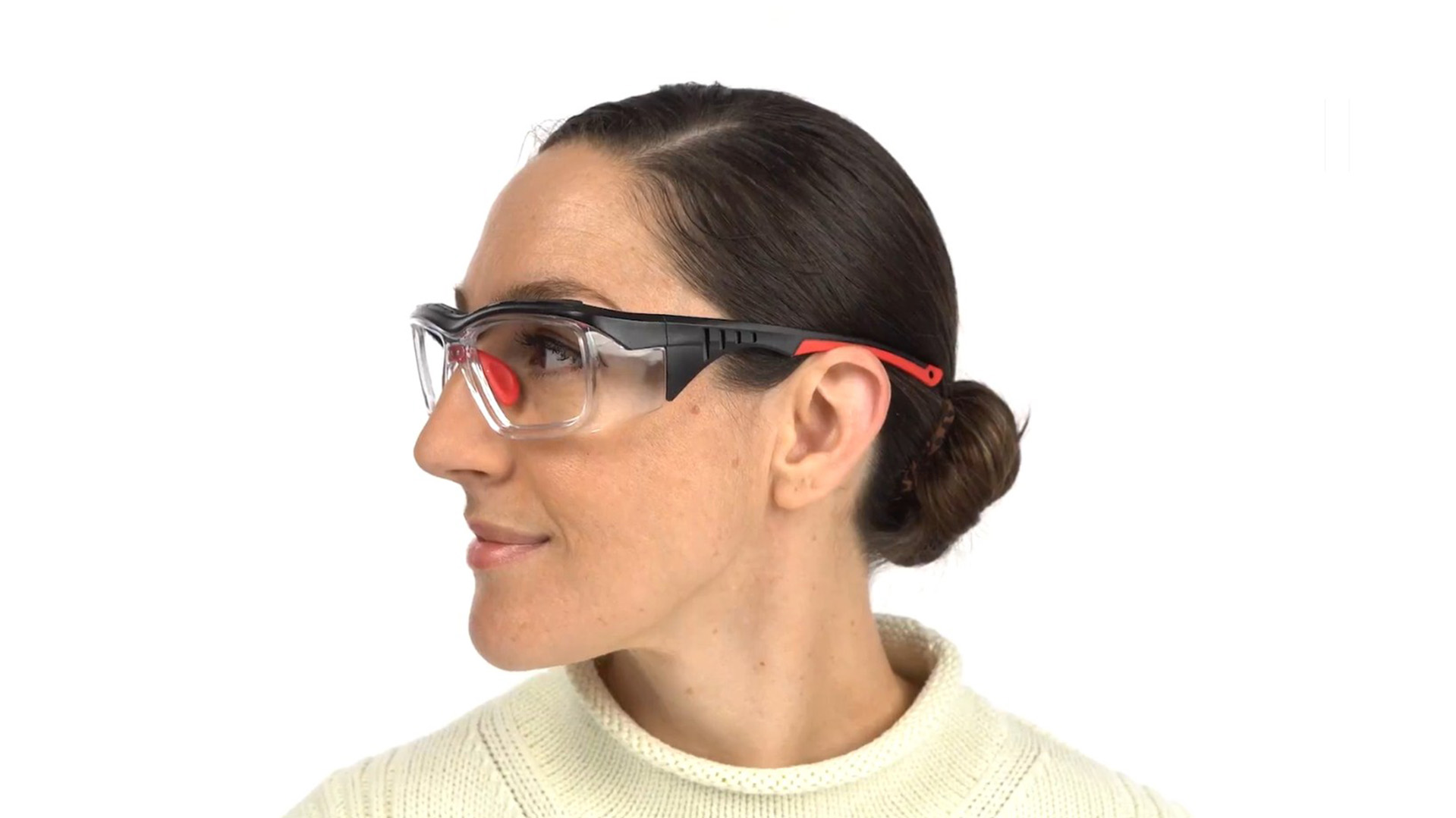 S007 Prescription Safety Glasses Red