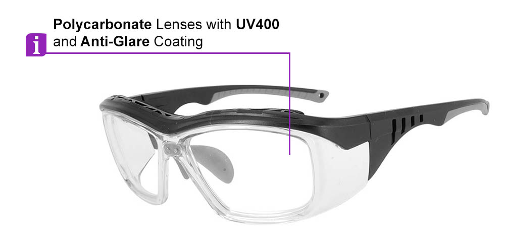 S007 Prescription Safety Glasses Gray