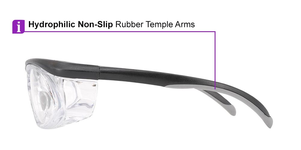 S54E Prescription Safety Glasses Black