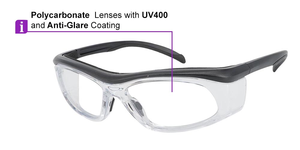 S54E Prescription Safety Glasses Black