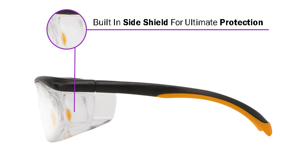 S54E Prescription Safety Glasses Orange