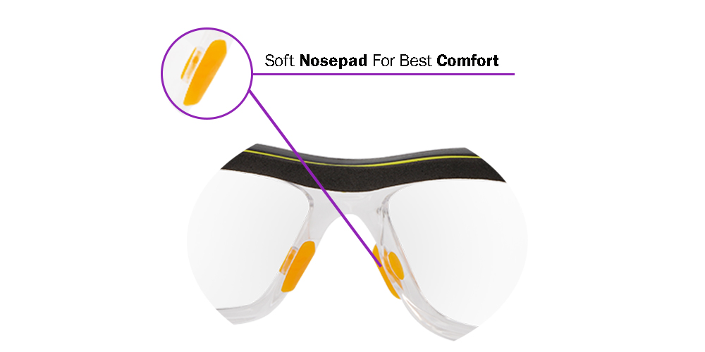 S54E Prescription Safety Glasses Orange