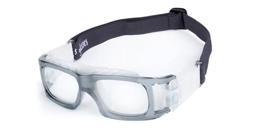 SP0853 Clear Gray Prescription Sports Goggles