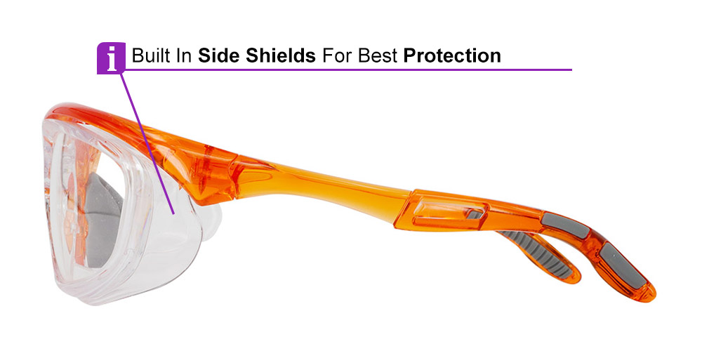 S005 Prescription Safety Glasses Orange