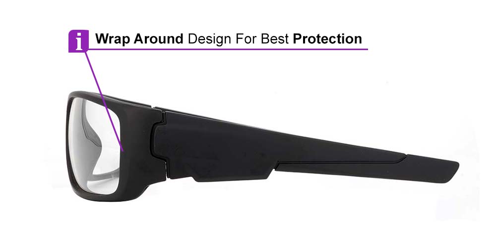 ss327 Prescription Safety Glasses Black