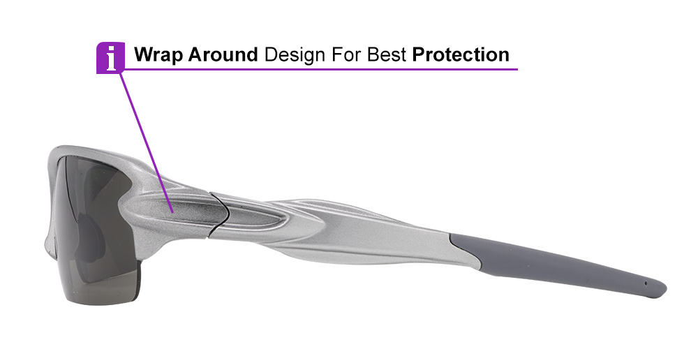 SS713 Prescription Sports Sunglasses Silver