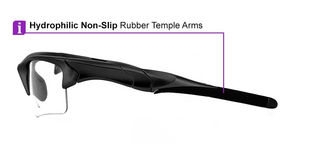 U030 Prescription Safety Glasses Black