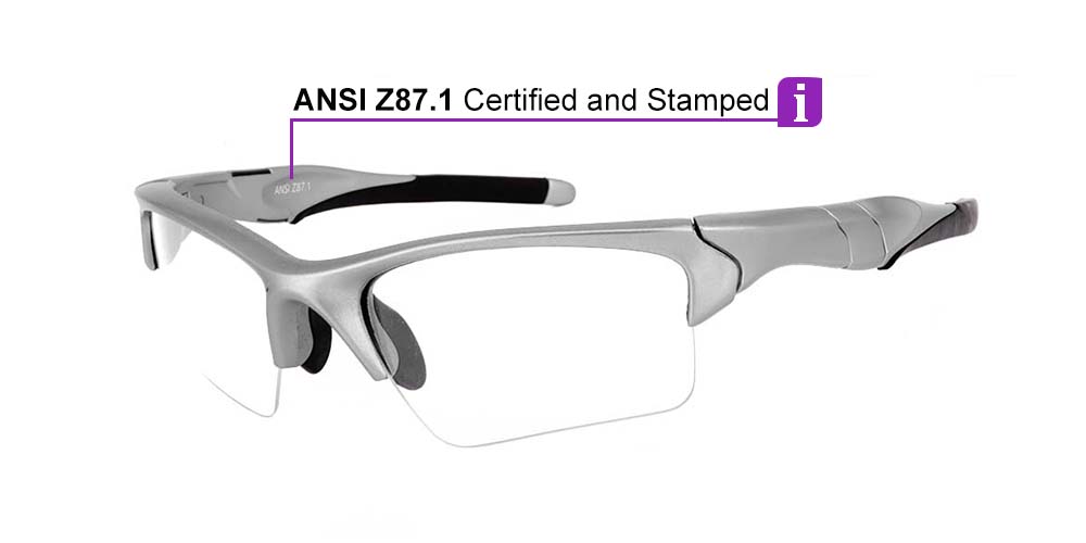 U030 Prescription Safety Glasses Silver