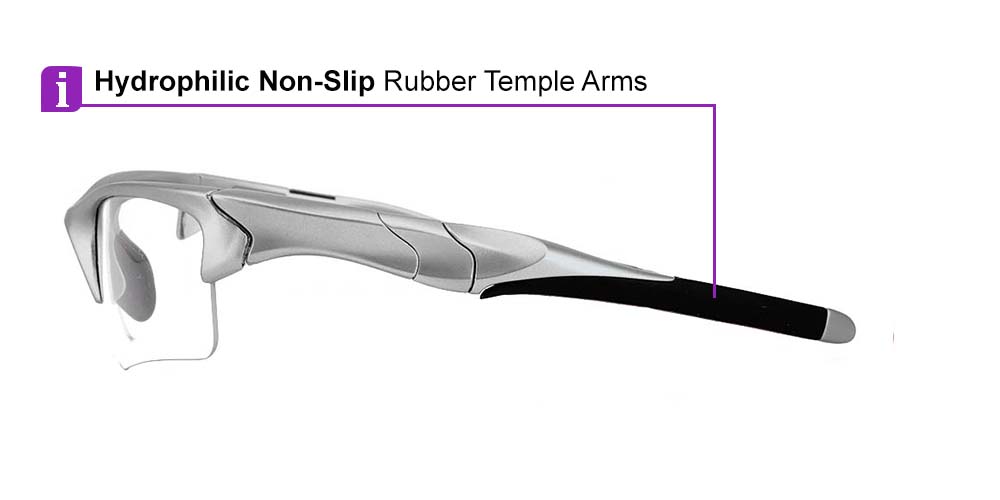 U030 Prescription Safety Glasses Silver